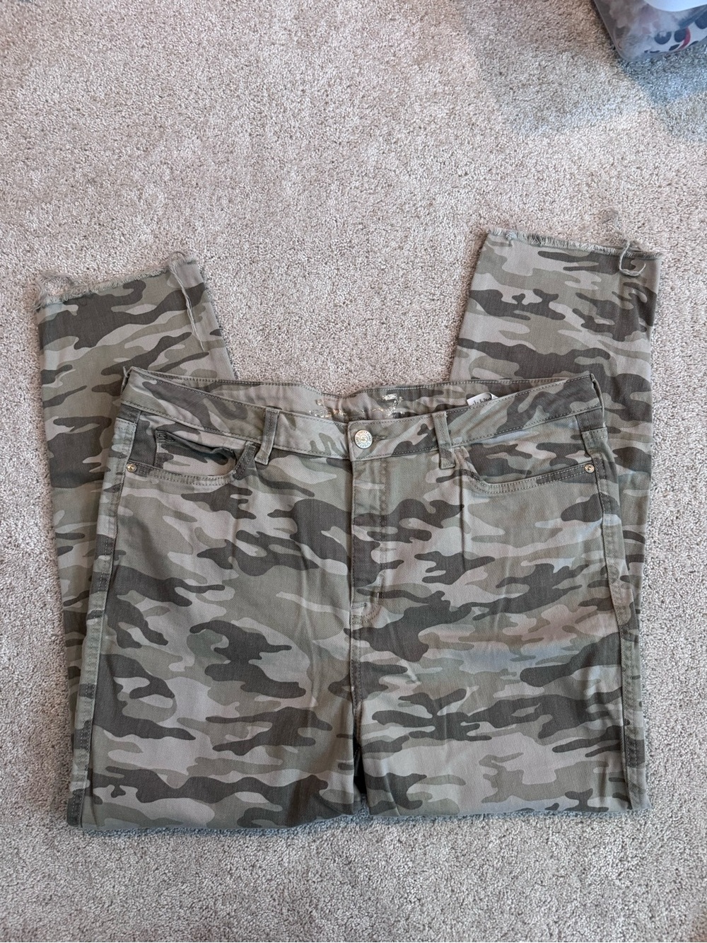 Seven7 Camo Weekend Easy Fit Boyfriend Jeans